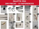 many different pictures of a variety of pieces of metal