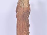 statue of a woman with a cat on her shoulder