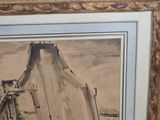 a picture of a picture of a building in a frame