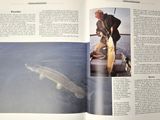 a book with a picture of a man and a fish