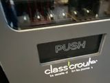 a machine that has a glass display in it