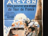 une affiche pour une épreuve cycliste du Tour de France