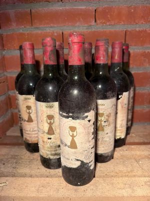12 bouteilles Château CLERC-MILON, 5° cru Pauillac 1975 (ea,…