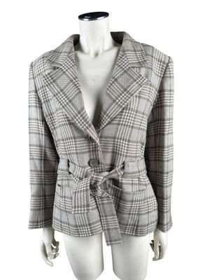 YVES SAINT LAURENT Veste ceinturée en laine et cachemire, mo…