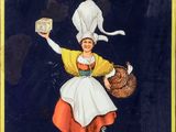 une image représentant une affiche publicitaire pour Astra, sur laquelle figure une femme portant une toque de chef
