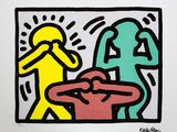 une image représentant un tableau où l'on voit un homme et une femme devant un miroir