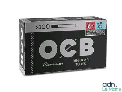 une image représentant une boîte de cigarettes OCB Regular Tubes sur fond blanc