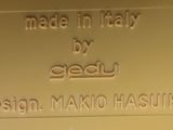 a close up of a plate with the words made in italy written on it