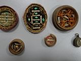 a lot of different items that are hanging on the wall