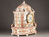 a clock that is sitting on top of a table