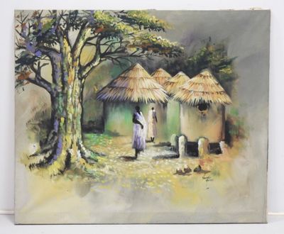 KWAKU ADJEI, Ghana. Acrylique sur toile signée et datée en b…