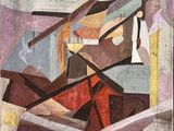 an image of a painting of a woman sitting on a chair