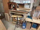 an image of a room that has a lot of work on it
