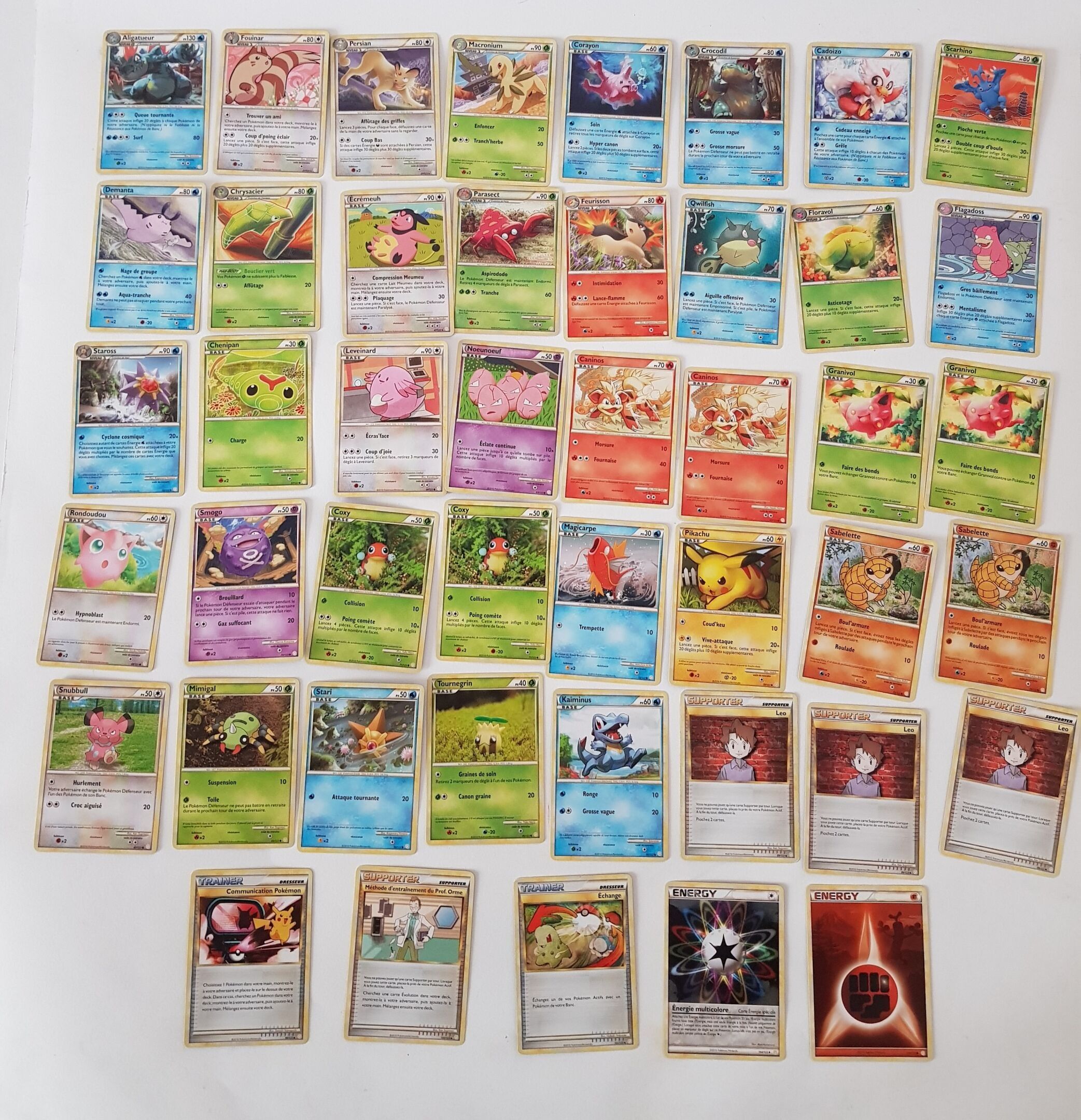 HS TRIOMPHE - lot de 45 cartes Communes - near mint