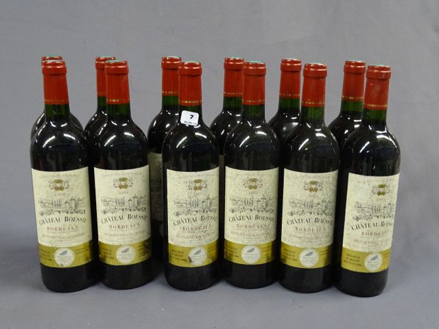 CHATEAU BOESSIE : 12 bouteilles BORDEAUX, année 2004(bouteilles n...