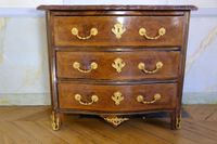 Petite commode à façade cintrée en placage de palissandre di… (photo 4)