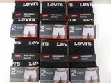 six pairs of levi ' s boxer briefs are stacked on top of each other