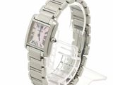 an image of a wrist watch with a pink dial