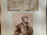 two pictures of a man in a military uniform on the phone