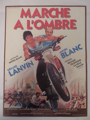 affiche de film française représentant un homme à moto avec un autre homme à l'arrière