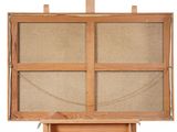 a picture of a wooden easel with a canvas on it