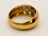 an image of a close up of a ring on a white surface