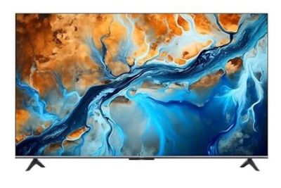 un téléviseur à écran plat sur lequel est projetée une peinture abstraite