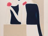 une image représentant un tableau où l'on voit une femme tenant une fleur