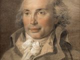 portrait of a man in a brown coat with a white collar