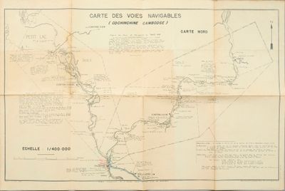 une vieille carte retraçant le parcours de la Grande Guerre en France