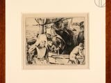 an image of a drawing of a group of people sitting on a bench