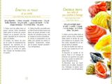 a recipe card with different types of food on it