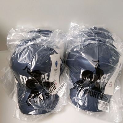 Lot de 10 casquettes LE COQ SPORTIF équipe de France Olympique 2024 - 