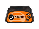 the diagnostic interface for a car is shown on a white background