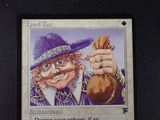 a picture of a card with a picture of a man with a hat on