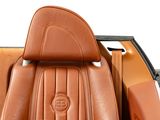 a close up view of a car ' s leather seats