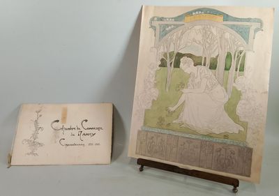 a picture of a picture of a woman sitting on a bench