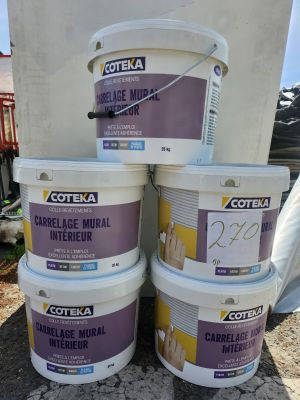 Lot de 5 seaux de colle COTEKA Carrelage Mural Intérieur – 2…