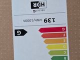 an energy label on the back of a refrigerator door