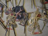 many different types of toy soldiers displayed on the wall