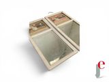 a picture of a pair of mirrors on a white surface
