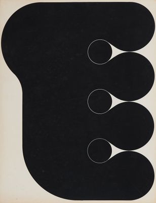 une image en noir et blanc représentant trois cercles sur fond blanc
