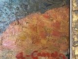 an image of a painting of a woman in a red dress