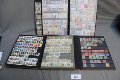 USA,France et Pays d'Afrique - Trois classeurs de timbres ne…