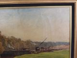 a picture of a painting on the wall of a room