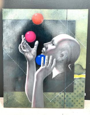 Yves GANNE (1931-2019) Le jongleur