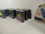 many different types of toothbrushes lined up on the counter