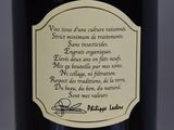 a bottle of wine with a label on it