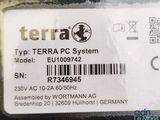 a label on the back of a car that says terra pc system