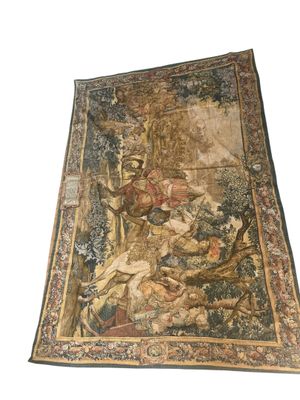 an image of a tapestry hanging on a wall
